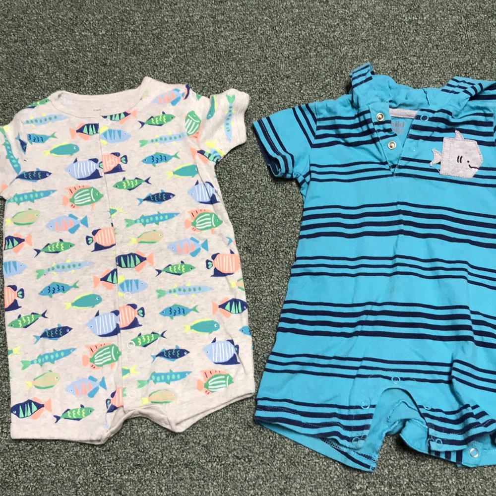 Carter’s boy rompers